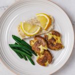 Baked Haddock, Green Beans & Smashed Potatoes